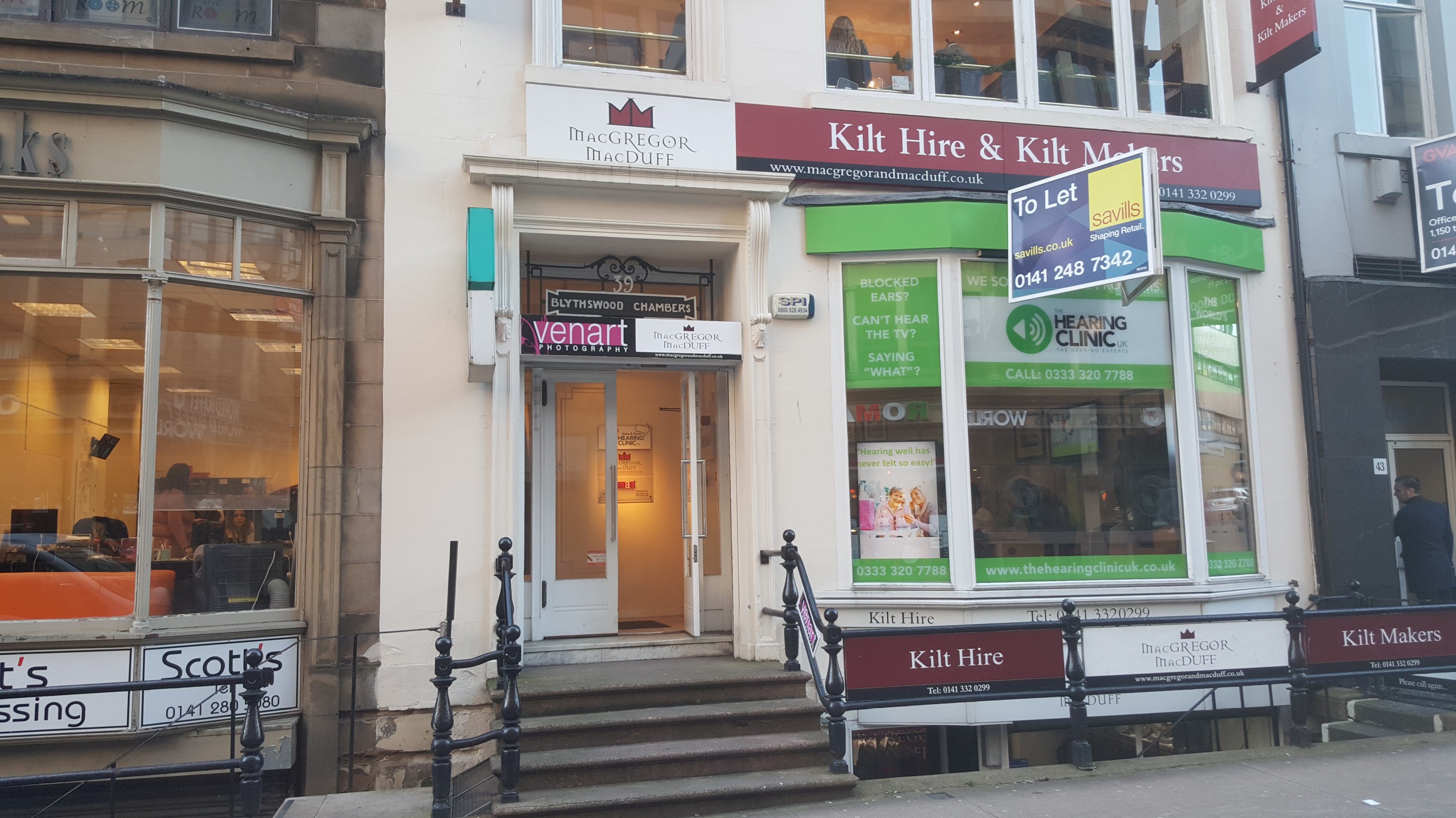 The Hearing Clinic UK 39 Bath Street, Glasgow to let due to