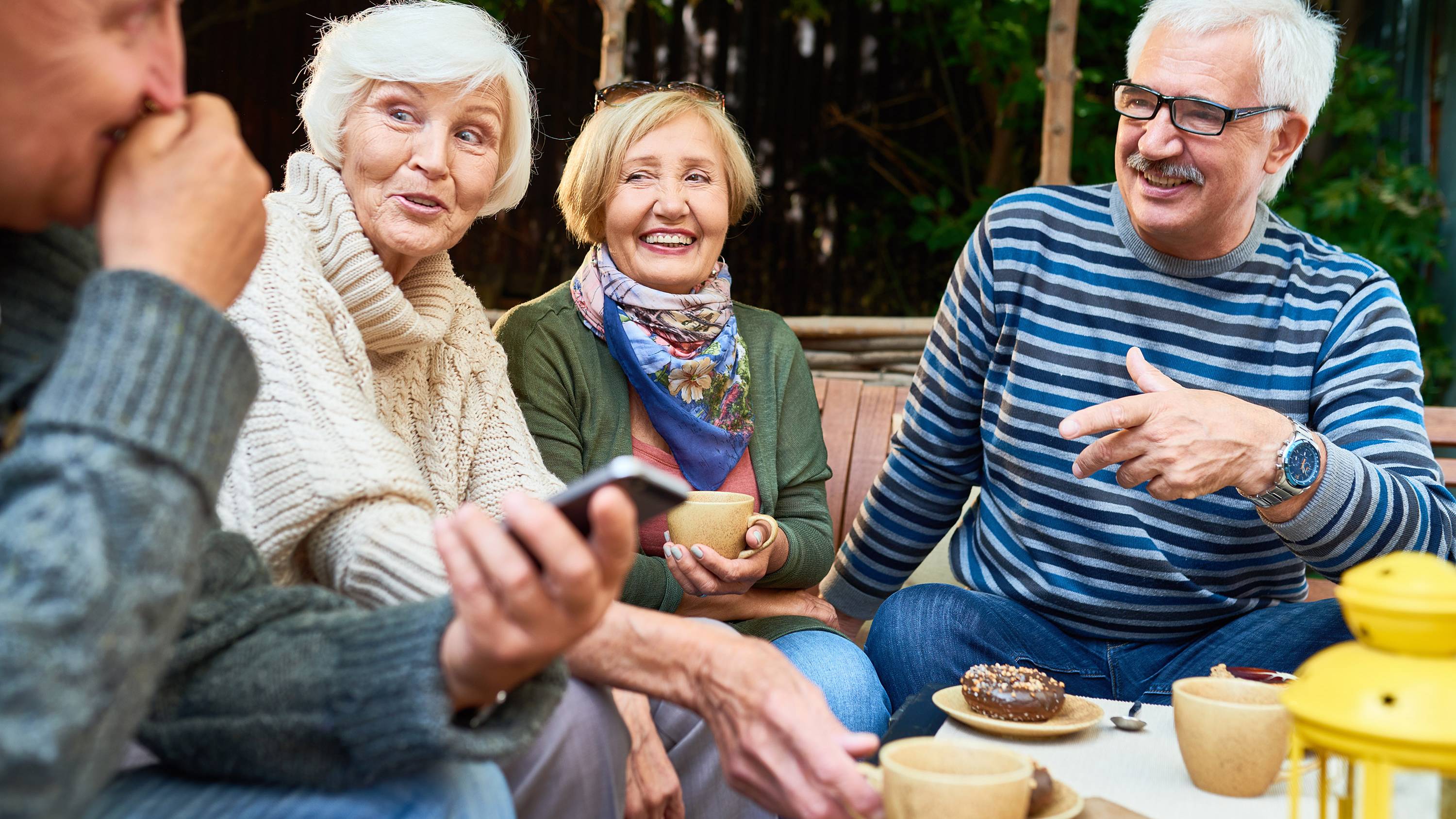 Senior Friends Enjoying Time Outdoors