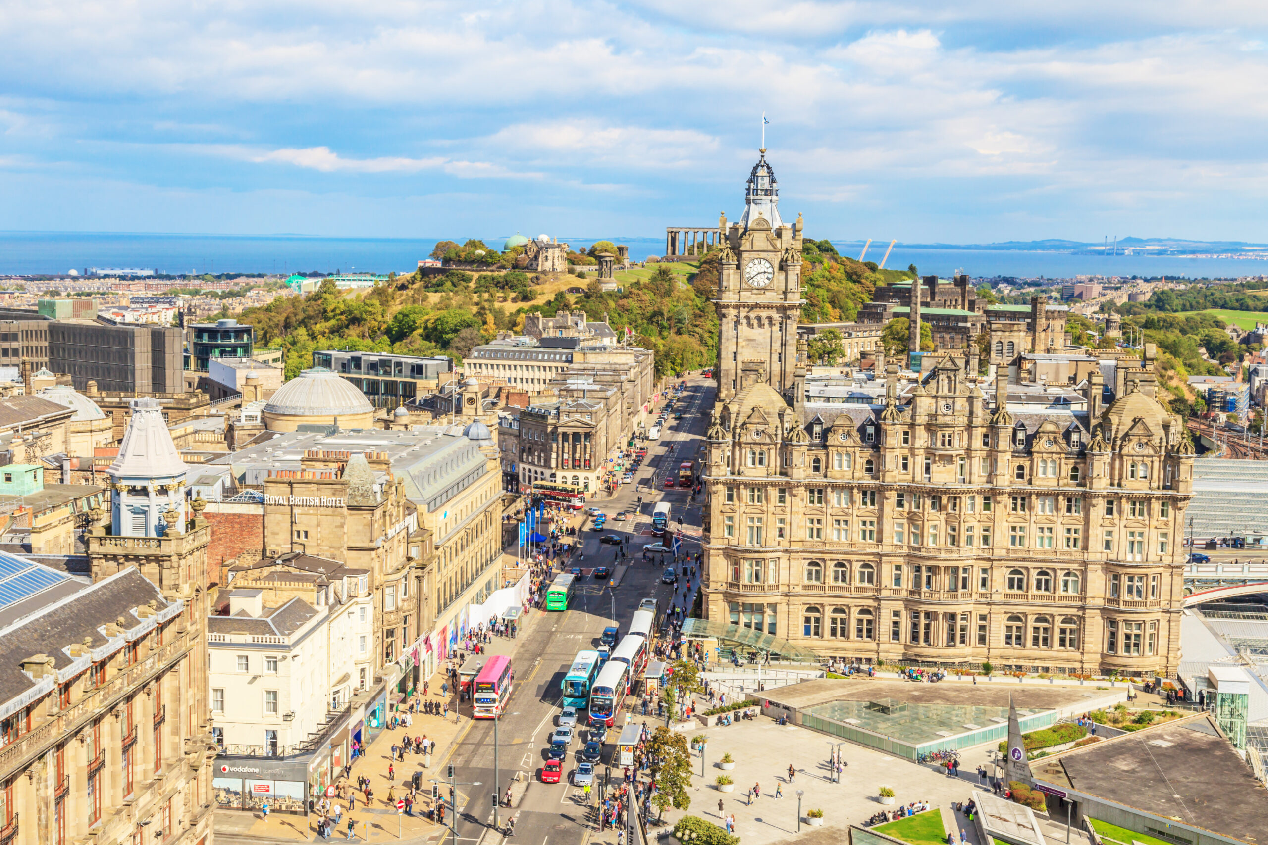 Edinburgh Princes Street in Summer