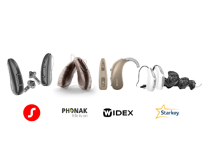 Signia,Phonak,Widex and Starkey hearing aids